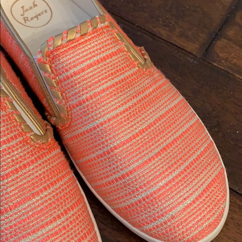 Jack Rogers Slip on Pink and Gold Shoes EUC! ⭐️ - Picture 4 of 12